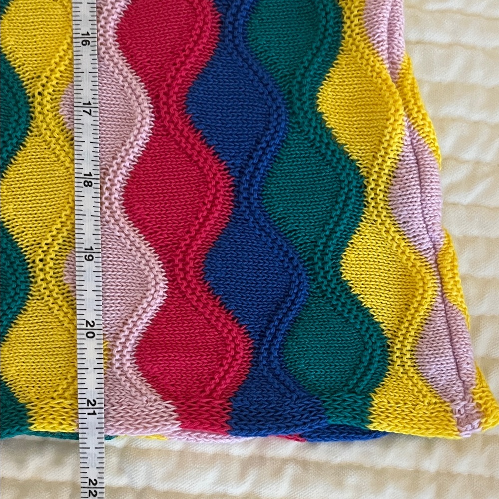 United Colors Of Benetton Multicolour Wavy Sweater Brand New XS/S - Picture 7 of 10